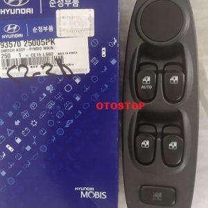 HYUNDAI ACCENT 2003-2006 CAM DÜĞMESİ ÖN SOL (( SİYAH RENK- AYNA KUMANDALI YOK )) 93570-25005PK ORİJİNAL