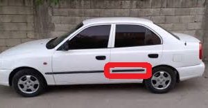 HYUNDAI ACCENT 2000-2003 SOL ARKA KAPI ÇITA 87731-25000CA ORİJİNAL