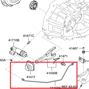 HYUNDAI ERA DEBRİYAJ YAĞ HORTUMU ORİJİNAL 41460-23411