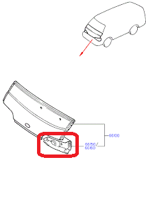 HYUNDAI H100 1994-1996 SOL ÖN FAR ALT SAÇI ORİJİNAL 66130-43301