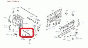 HYUNDAI H100 1994-2009 SAĞ MARŞBIEL 71781-43000 / 43400 ORİJİNAL