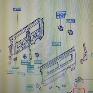 HYUNDAI H100 SOL ARKA KÖSE PANELI ORİJİNAL 71621-43400