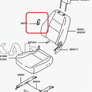 HYUNDAI KAMYONET 1997-2004 KOLTUK SAĞ ÇIKME KOLU ORİJİNAL 88551-4B000