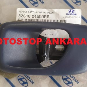 HYUNDAI EXCEL İÇ KOLU SOL ÖN KAPI (( MAVI RENK )) 82610-24500PR  ORİJİNAL