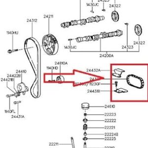 HYUNDAI ACCENT 2000-2006 EKSANTRİK ZİNCİRİ ORİJİNAL 24321-26020 / 24321-26001