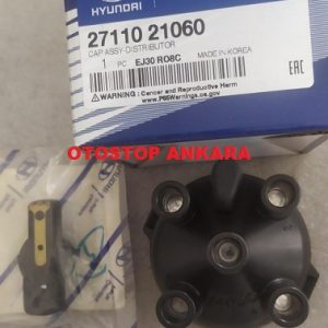 HYUNDAI EXCEL 1991-1994 DİSTRİBÜTÖR KAPAĞI - TEVZİ MAKARASI TAKİM 27110-21060 / 27131-11000 ORİJİNAL