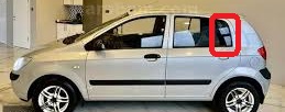 HYUNDAI GETZ 2003-2011 KELEBEK CAM FİTİLİ SOL ARKA ORİJİNAL