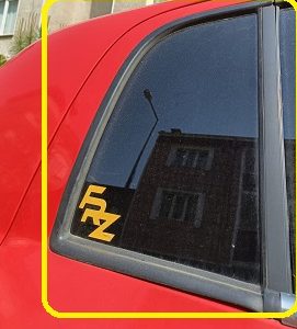 HYUNDAI GETZ 2003-2011 KELEBEK CAM FİTİLİ SAĞ ARKA ORİJİNAL