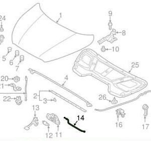 HYUNDAI İX35 KAPUT AÇMA TELİ (( ÖN KISA TEL )) 81190-2S100 ORİJİNAL ÜRETİCİ MARKADIR.