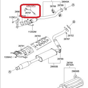 HYUNDAI GETZ 2003-2005 OKSİJEN SENSÖRU (( 1.3 MOTOR - EKSOZ )) 39210-26800 KORE MALI