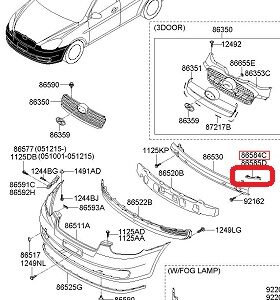 HYUNDAİ ERA FAR ALT BRAKETİ SAĞ (( PANJUR AYAĞI )) ORİJİNAL 86584-1E000