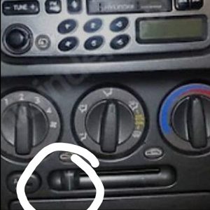 HYUNDAI ACCENT 2000-2006 KALORİFER AYAR DÜĞMESİ (( 1-2-3 DÜĞME - KOYU GRİ ))(( MİLENYUM VE ADMİRA KASA )) 97268-25100 ORİJİNAL