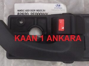 HYUNDAI TUCSON 2004-2010 İÇ KOLU SAĞ KAPI (( ÖN VEYA ARKA KAPI - SİYAH )) 82620-2E000WK ORİJİNAL